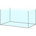 glass aquarium tank, transparent clear fishtank with black dresses graphic illustrations