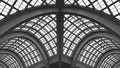 Glass arch roof - building Royalty Free Stock Photo