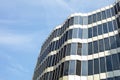 Glass architecture. Modern office building facade on a sunny day Royalty Free Stock Photo