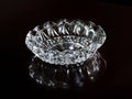 A glass ashtray Royalty Free Stock Photo