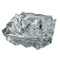 Glass ashtray isolated over white