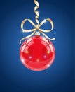 Glass ball. Decoration for christmas firtree Royalty Free Stock Photo