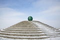 Glass ball on the embankment of Dnepropetrovsk