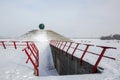 Glass ball on the embankment of Dnepropetrovsk