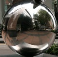 Glass Ball Reflection - Singapore Royalty Free Stock Photo