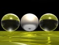 Glass balls Royalty Free Stock Photo