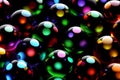 Glass Balls on Black Background created with Generative AI Royalty Free Stock Photo