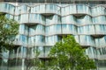 Glass Bands Exterior Of The Iconic Hotel Renaissance In Avenue de Wagram, Paris