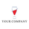 Glass bar and restaurant logo