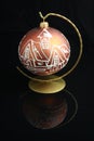 Glass bauble on stand