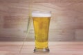 Glass beer and bale Royalty Free Stock Photo