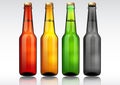 Glass beer bottle. Royalty Free Stock Photo