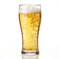 Glass of beer with bubble Royalty Free Stock Photo