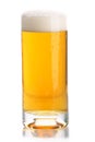 Glass of beer close-up with froth Royalty Free Stock Photo