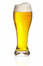 Glass of beer close-up with froth Royalty Free Stock Photo