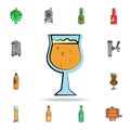 glass of beer colored sketch style icon. Detailed set of color beer in hand drawn style icons. Premium graphic design. One of the Royalty Free Stock Photo