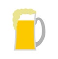 Glass of beer flat icon Royalty Free Stock Photo