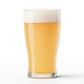 Realistic Pale Ale Beer Glass Mockup On White Background Royalty Free Stock Photo