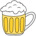 Glass of beer clipart.