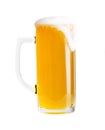 Glass of beer isolated