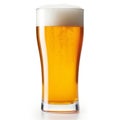 Glass of beer isolated on white background,  Clipping path included Royalty Free Stock Photo