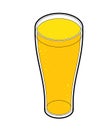 Glass of beer Isometric. alcohol vector illustration
