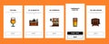 glass beer mug pint bar drink onboarding icons set vector Royalty Free Stock Photo