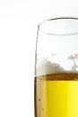 Glass of beer over isolated background Royalty Free Stock Photo