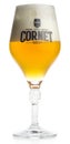 Glass of Belgian Cornet Oaked blond beer Royalty Free Stock Photo
