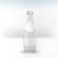 glass beverage bottle