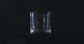 Glass black background Royalty Free Stock Photo