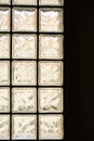 glass block wall background, interior design Royalty Free Stock Photo