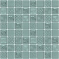 Glass block wall, Seamless texture of window units. 3D visualization.