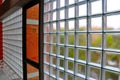 Glass block wall