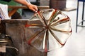 Glass Blower at His Work Royalty Free Stock Photo