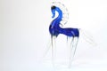 Glass blue horse Royalty Free Stock Photo