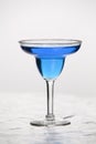 Glass of blue wine Royalty Free Stock Photo
