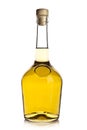 Glass bottle of brandy Royalty Free Stock Photo