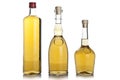 Glass bottle of brandy Royalty Free Stock Photo