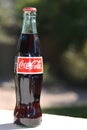 Glass bottle of Coca Cola