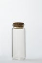 Glass bottle with cork stopper Royalty Free Stock Photo