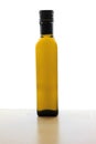 Glass bottle with extra virgin olive oil Royalty Free Stock Photo