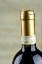 Glass and bottle of fine italian red wine Royalty Free Stock Photo