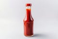 Glass bottle ketchup studio. Generate Ai