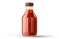 Glass bottle ketchup tomato. Generate Ai