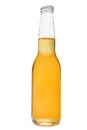 Glass bottle with light beer Royalty Free Stock Photo