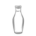 Glass bottle outline icon