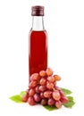 Glass bottle of red wine vinegar