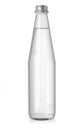 Glass bottle water isolated Royalty Free Stock Photo