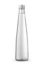 Glass bottle of water isolated on a white Royalty Free Stock Photo